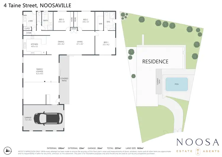 Floorplan of Homely house listing, 4 Taine Street, Noosaville QLD 4566