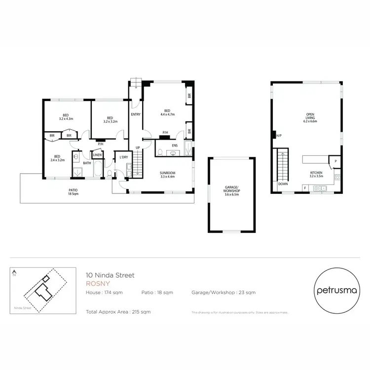 Floorplan of Homely house listing, 10 Ninda Street, Rosny TAS 7018