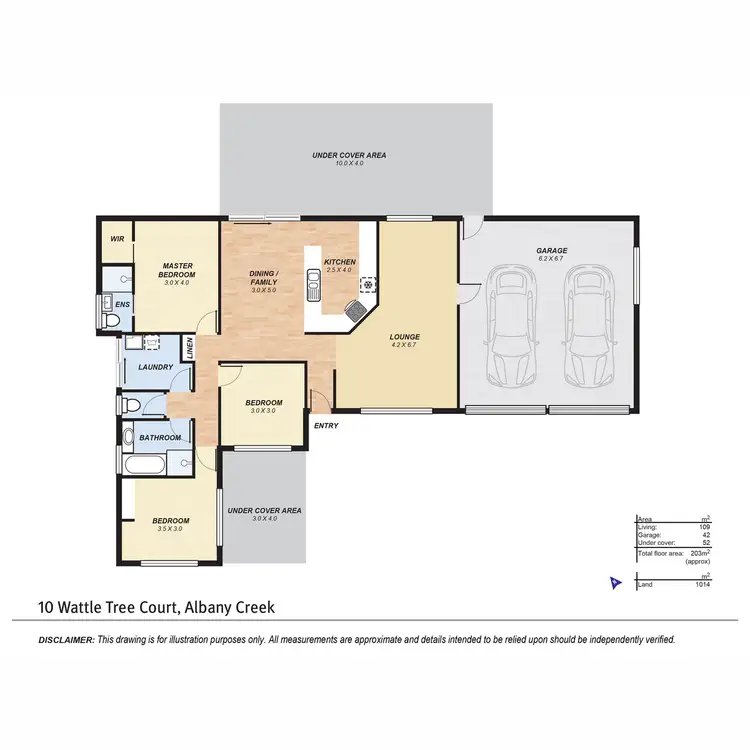 Floorplan of Homely house listing, 10 Wattle Tree Court, Albany Creek QLD 4035