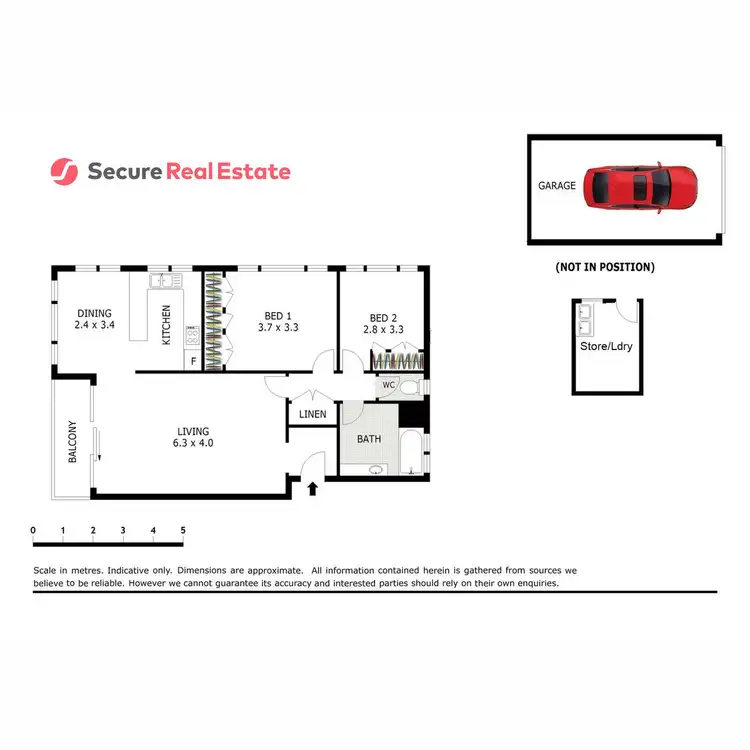 Floorplan of Homely unit listing, 8/57 Dunmore Tce, Auchenflower QLD 4066