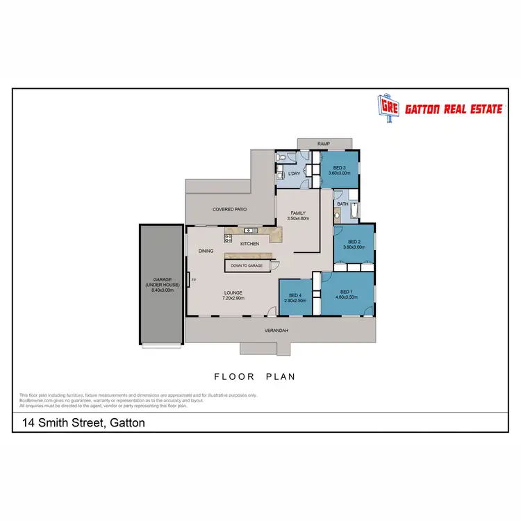 Floorplan of Homely house listing, 14 Smith Street, Gatton QLD 4343