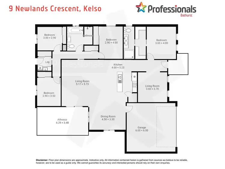 Floorplan of Homely house listing, 9 Newlands Crescent, Kelso NSW 2795