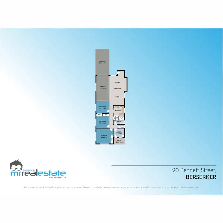 Floorplan of Homely house listing, 90 Bennett Street, Berserker QLD 4701