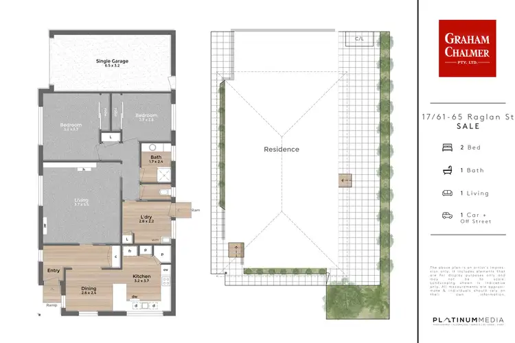 Floorplan of Homely townhouse listing, 17/61 - 65 Raglan Street, Sale VIC 3850