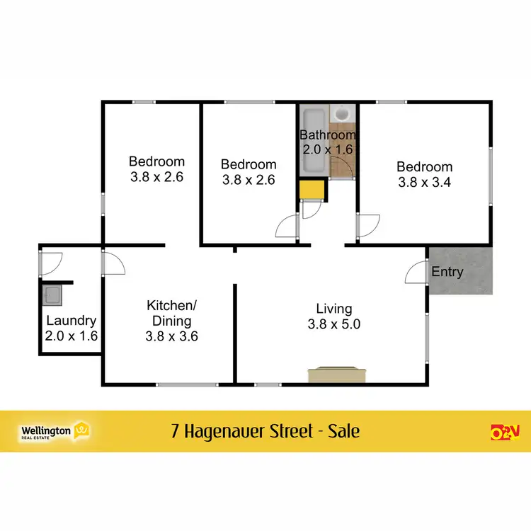 Floorplan of Homely house listing, 7 Hagenauer Street, Sale VIC 3850