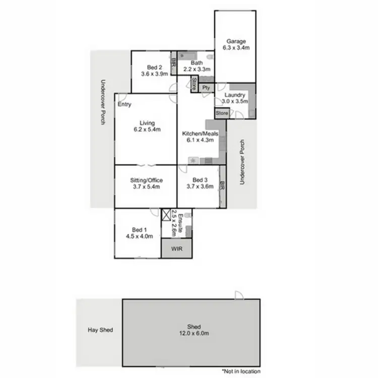 Floorplan of Homely rural property listing, 89 Carter Street, Stratford VIC 3862