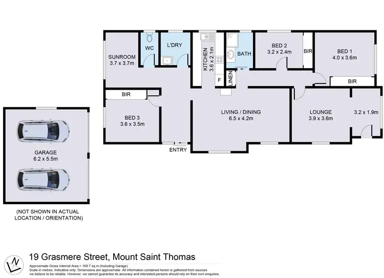 Floorplan of Homely house listing, 19 Grasmere Street, Mount Saint Thomas NSW 2500