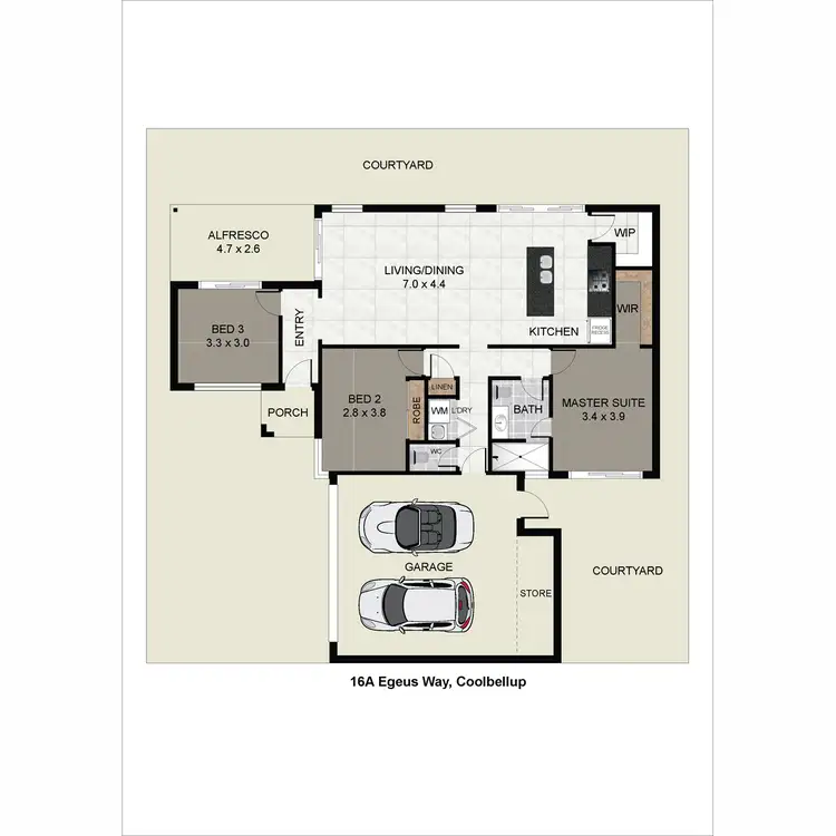 Floorplan of Homely house listing, 16a Egeus Way, Coolbellup WA 6163