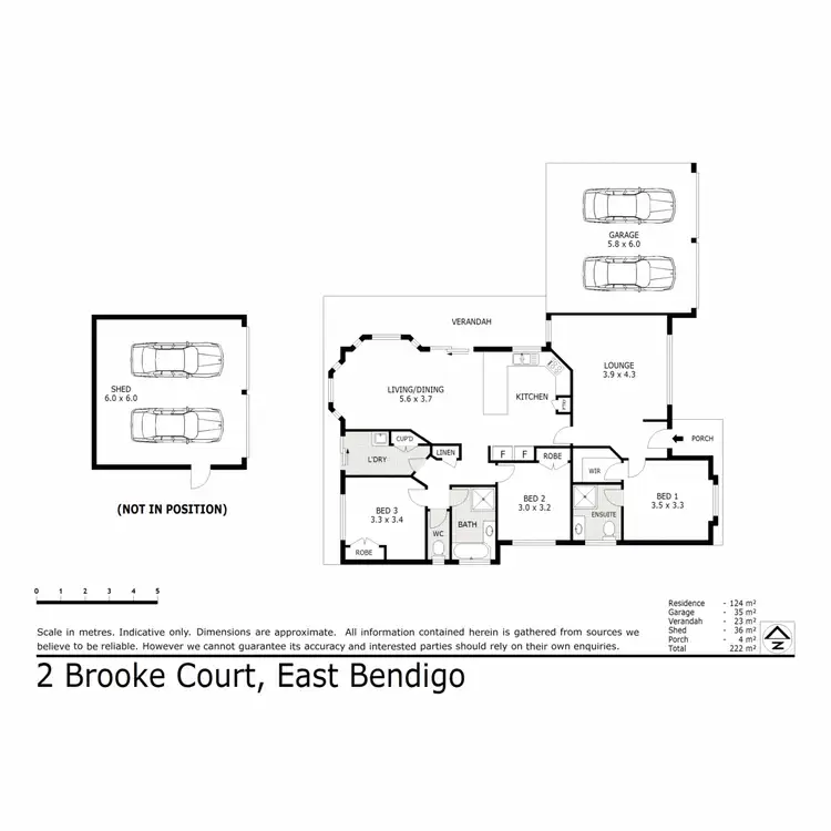 Floorplan of Homely house listing, 2 Brooke Court, East Bendigo VIC 3550