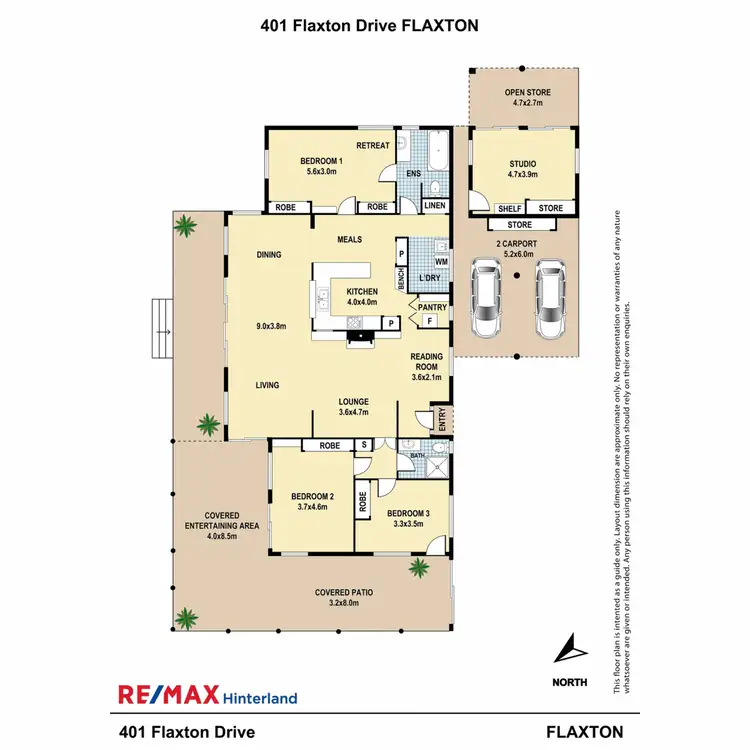 Floorplan of Homely house listing, 401-405 Flaxton Drive, Flaxton QLD 4560