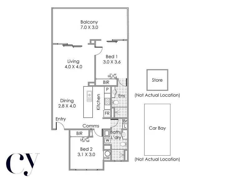 Floorplan of Homely apartment listing, 30/2 Tenth Avenue, Maylands WA 6051