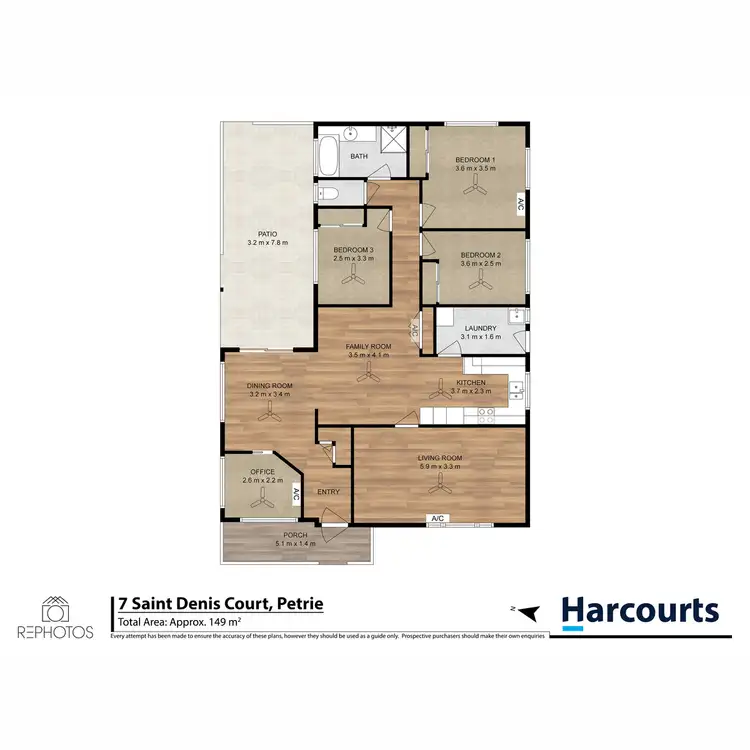 Floorplan of Homely house listing, 7 St Denis Court, Petrie QLD 4502