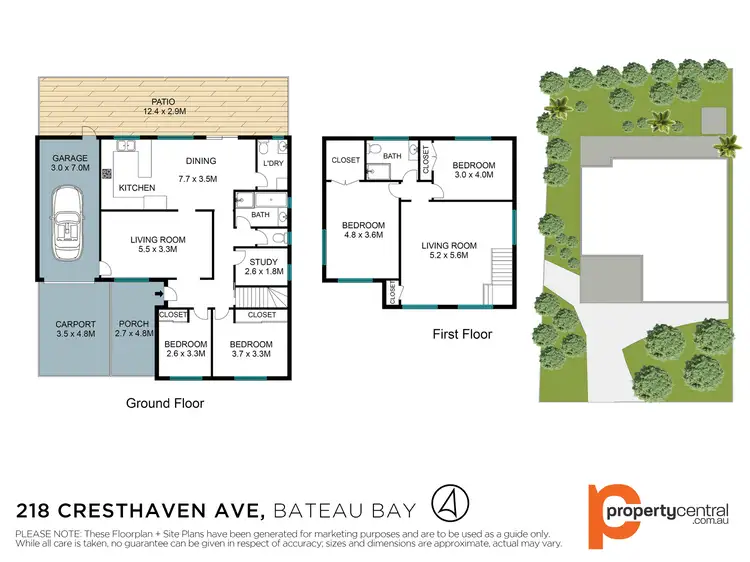 Floorplan of Homely house listing, 218 Cresthaven Avenue, Bateau Bay NSW 2261