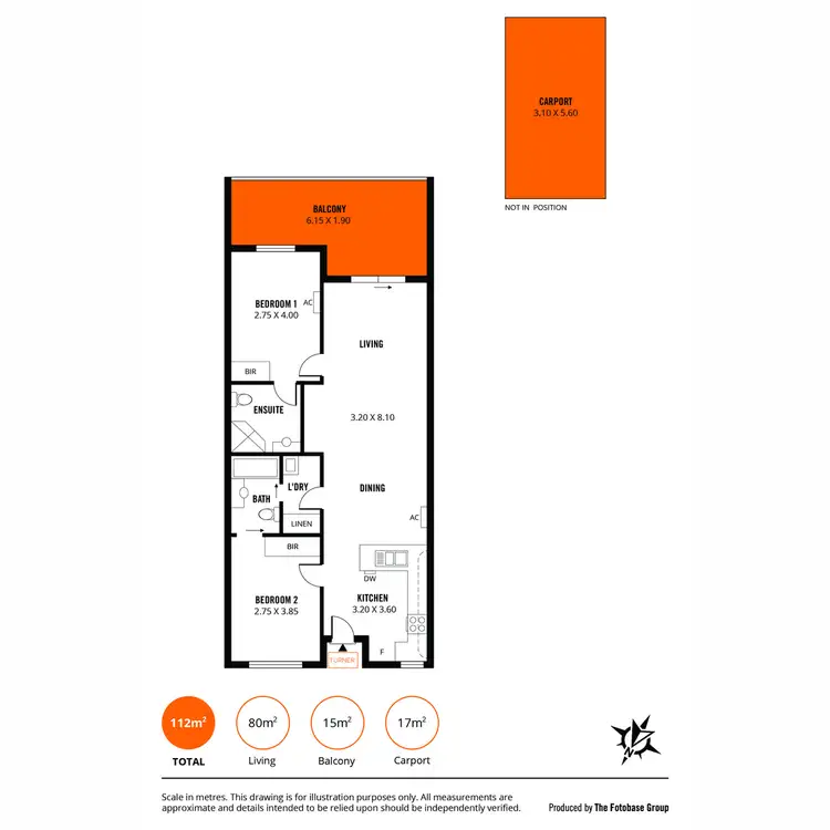 Floorplan of Homely unit listing, 7/466 Pulteney Street, Adelaide SA 5000