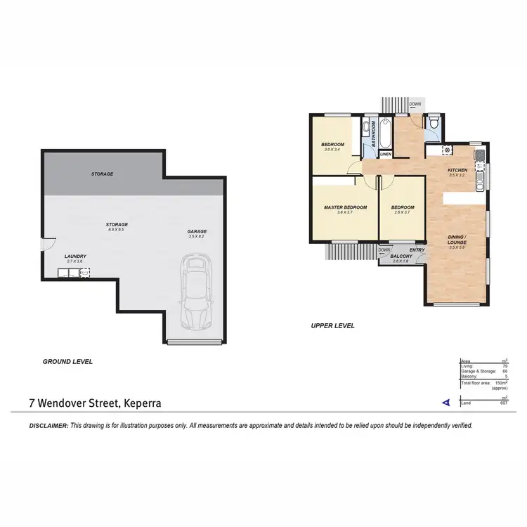 Floorplan of Homely house listing, 7 Wendover Street, Keperra QLD 4054