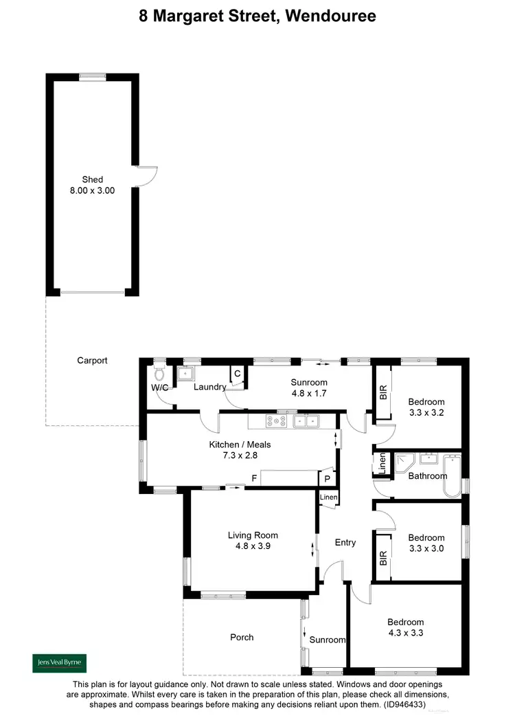 Floorplan of Homely house listing, 8 Margaret Street, Wendouree VIC 3355