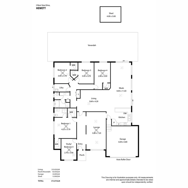 Floorplan of Homely house listing, 5 River View Drive, Hewett SA 5118