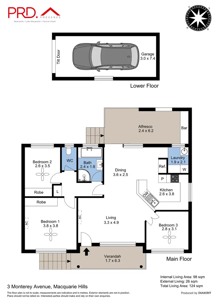 Floorplan of Homely house listing, 3 Monterey Avenue, Macquarie Hills NSW 2285