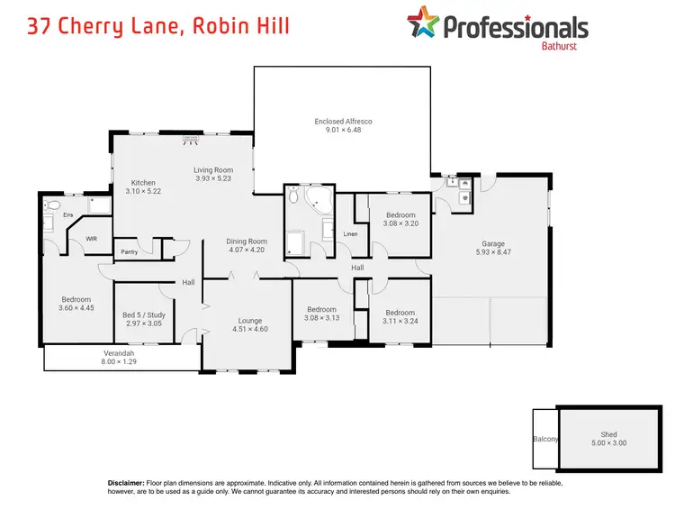 Floorplan of Homely house listing, 37 Cherry Lane, Robin Hill NSW 2795