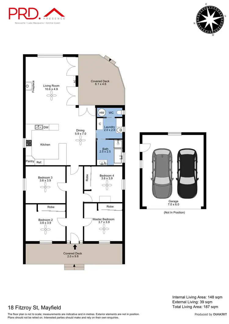 Floorplan of Homely house listing, 18 Fitzroy Street, Mayfield NSW 2304