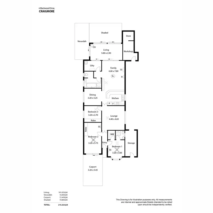 Floorplan of Homely house listing, 6 Blackwood Drive, Craigmore SA 5114
