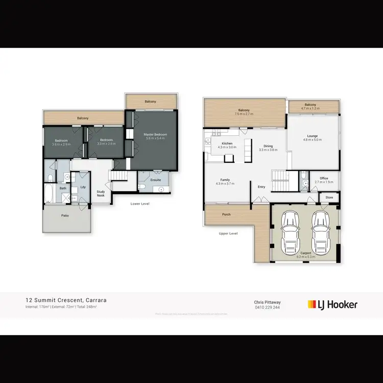 Floorplan of Homely house listing, 12 Summit Crescent, Carrara QLD 4211