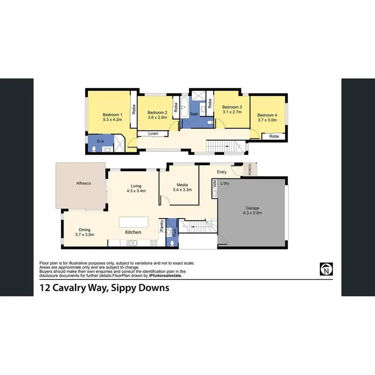 Floorplan of Homely house listing, 12 Cavalry Way, Sippy Downs QLD 4556