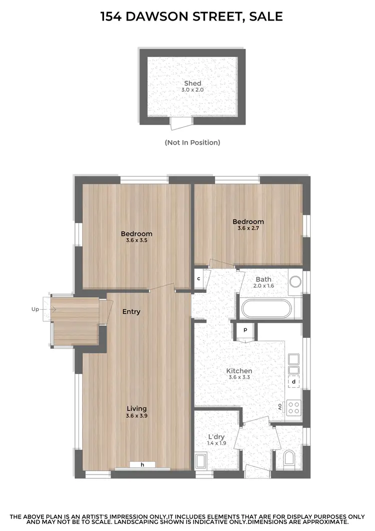 Floorplan of Homely house listing, 154 Dawson Street, Sale VIC 3850