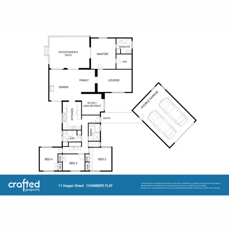 Floorplan of Homely rural property listing, 11 Hogan Street, Chambers Flat QLD 4133