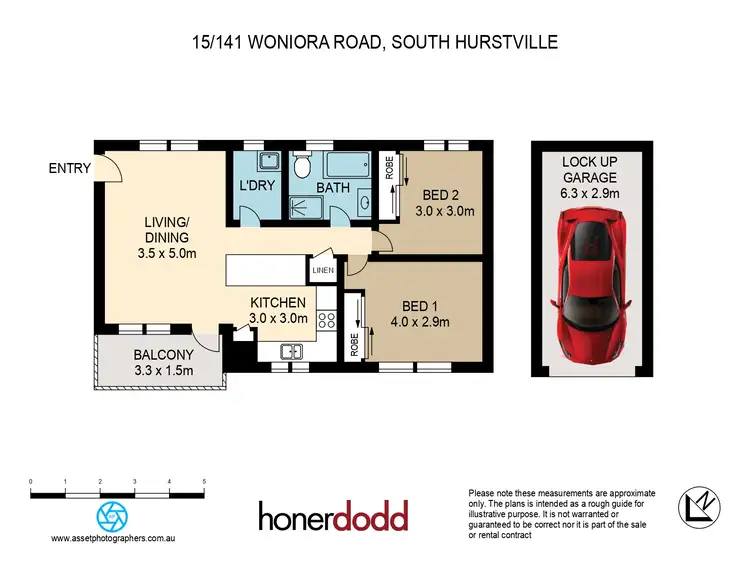 Floorplan of Homely apartment listing, 15/141 Woniora Road, South Hurstville NSW 2221