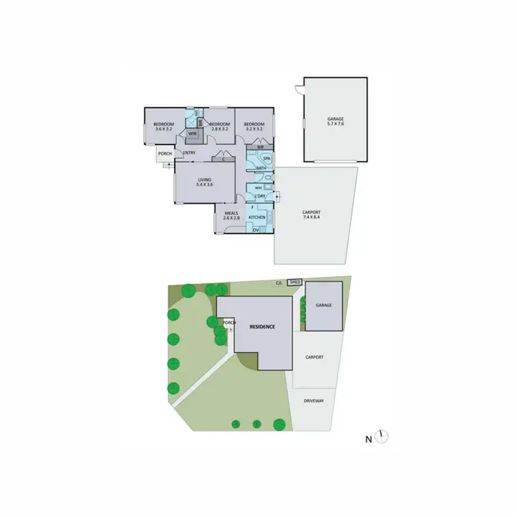 Floorplan of Homely house listing, 36 Burke Road, Ferntree Gully VIC 3156