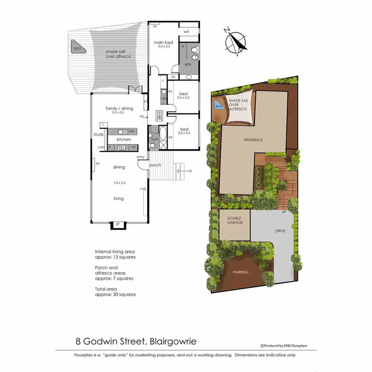 Floorplan of Homely house listing, 8 Godwin Street, Blairgowrie VIC 3942