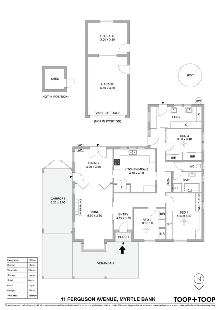 Floorplan of Homely house listing, 11 Ferguson Avenue, Myrtle Bank SA 5064