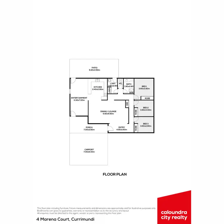 Floorplan of Homely house listing, 4 Marena Court, Currimundi QLD 4551