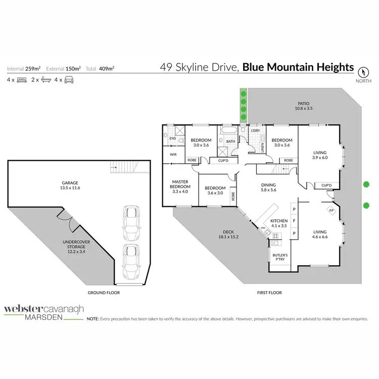 Floorplan of Homely house listing, 49 Skyline Drive, Blue Mountain Heights QLD 4350