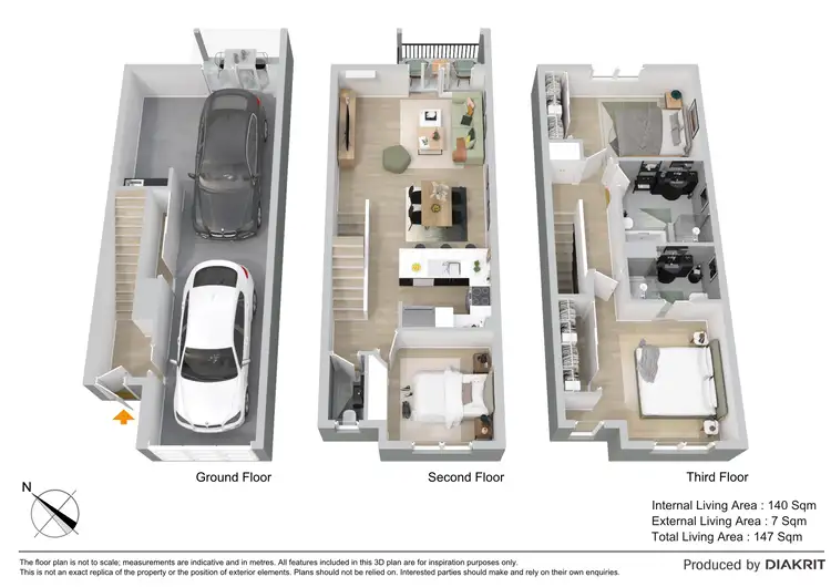 Floorplan of Homely townhouse listing, 54/10 Radiant Street, Taigum QLD 4018