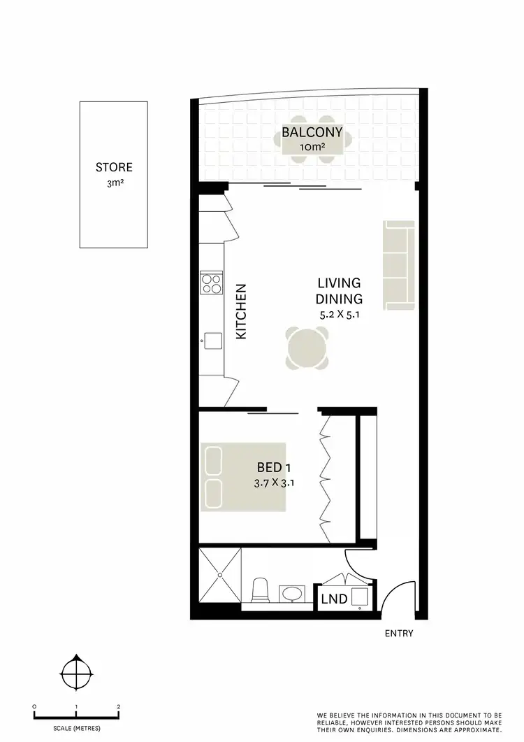 Floorplan of Homely apartment listing, 101/1 McLachlan Avenue, Rushcutters Bay NSW 2011