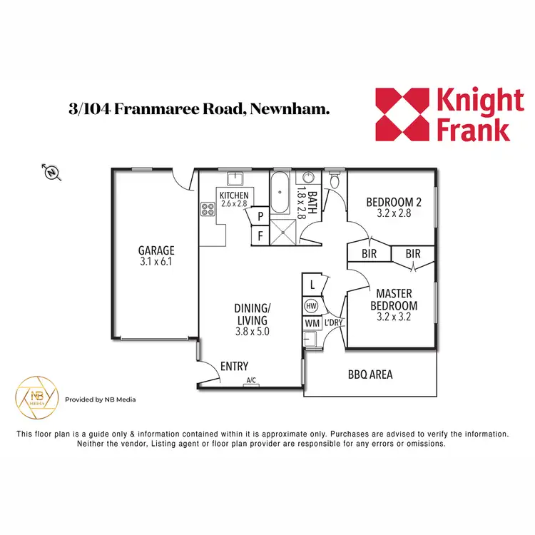 Floorplan of Homely unit listing, 3/104 Franmaree Road, Newnham TAS 7248