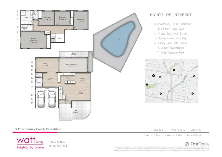 Floorplan of Homely house listing, 5 Chardonnay Court, Carseldine QLD 4034
