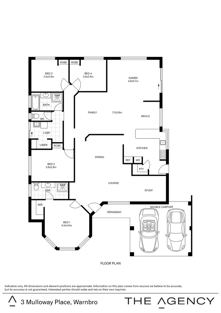 Floorplan of Homely house listing, 3 Mulloway Place, Warnbro WA 6169