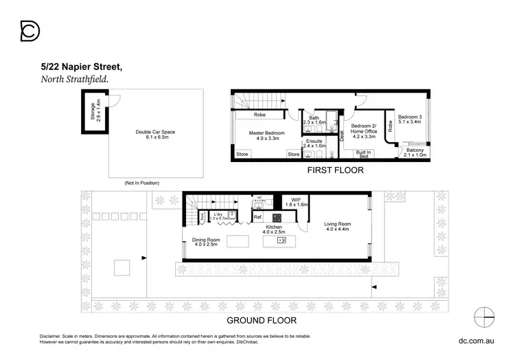 Floorplan of Homely townhouse listing, 5/22 Napier Street, North Strathfield NSW 2137