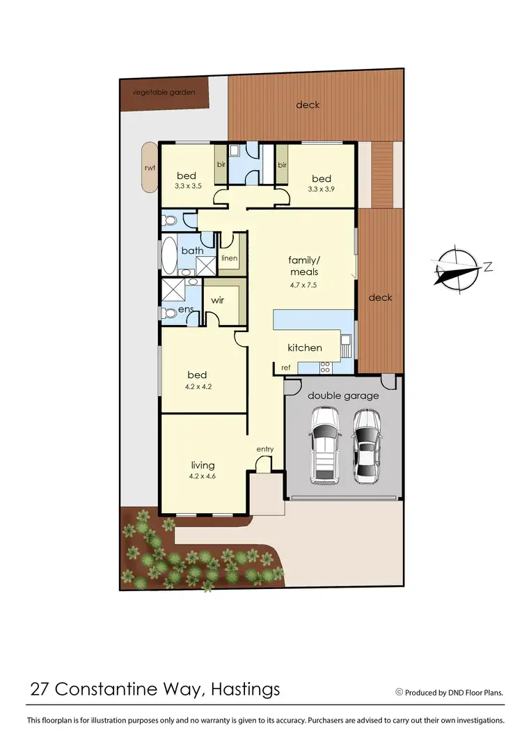 Floorplan of Homely house listing, 27 Constantine Way, Hastings VIC 3915