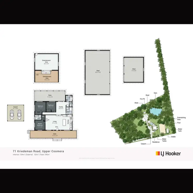 Floorplan of Homely rural property listing, 71 Kriedeman Road, Upper Coomera QLD 4209