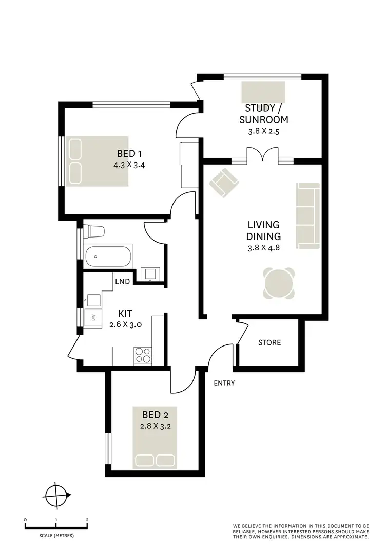 Floorplan of Homely apartment listing, 3/2 Royston Street, Darlinghurst NSW 2010