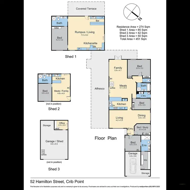 Floorplan of Homely house listing, 52 Hamilton Street, Crib Point VIC 3919