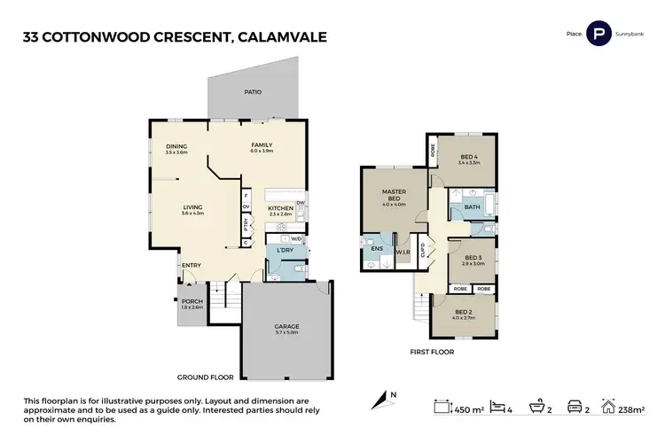 Floorplan of Homely house listing, 33 Cottonwood Crescent, Calamvale QLD 4116