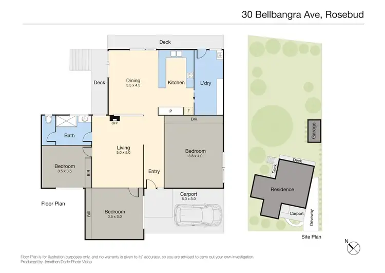 Floorplan of Homely house listing, 30 Bellbangra Avenue, Rosebud VIC 3939