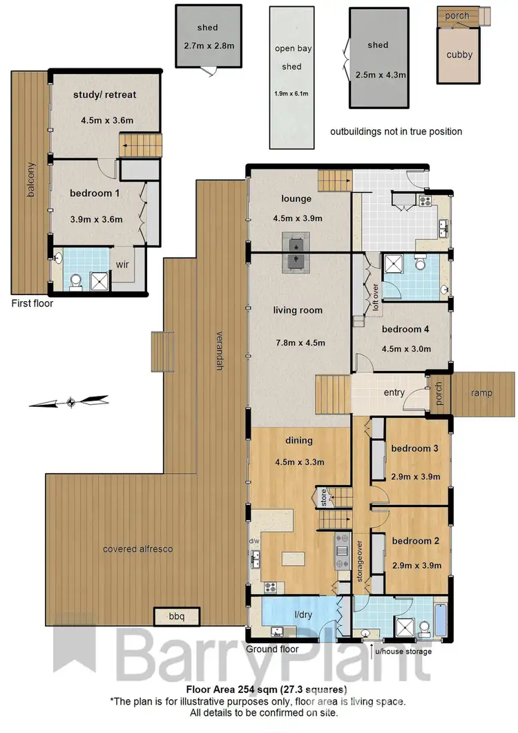 Floorplan of Homely house listing, 9 Orchard Grove, Emerald VIC 3782