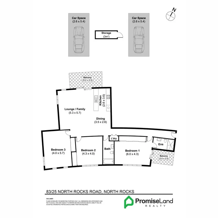 Floorplan of Homely apartment listing, 83/23-25 North Rocks Road, North Rocks NSW 2151