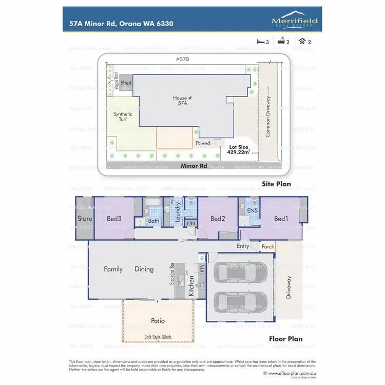 Floorplan of Homely house listing, 57A Minor Road, Orana WA 6330